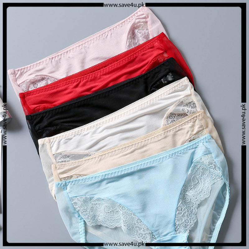 Pack of 3 Nylon Trim Lace Design Panties Main image