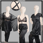 Gentle Touch Satin Silk Pajama Set