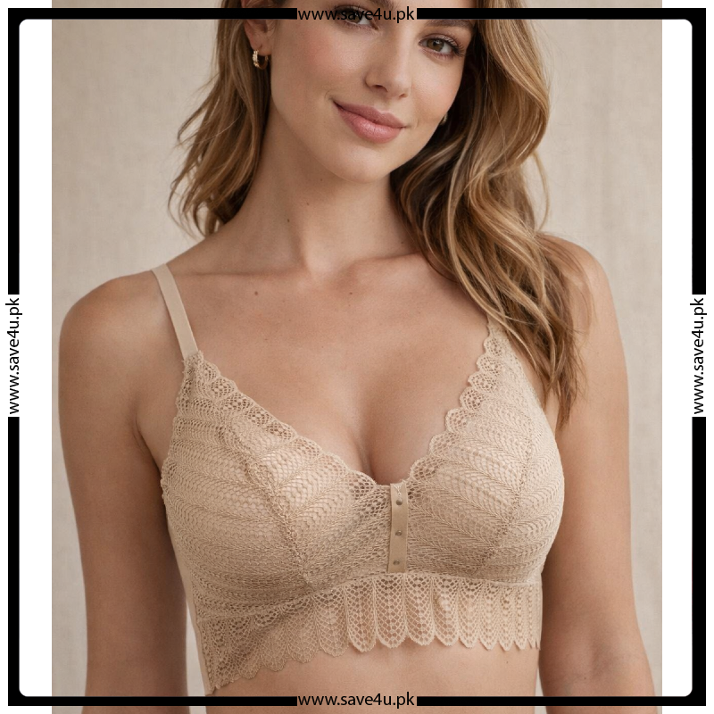 Soft Lace Decorate Nylon Bra