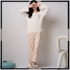 Check Printed Comfort Soft Cotton Night Set