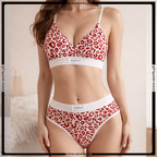 Soft Padding Printed Bra With Matching Panty