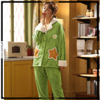Cozy Warm Thick Fluffy Warm Winter Pajama Set