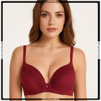 Elegant Nylon Push Up Wired Bra