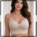 Soft Lace Decorate Nylon Bra