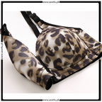Printed Front Open Thin Padded Bra