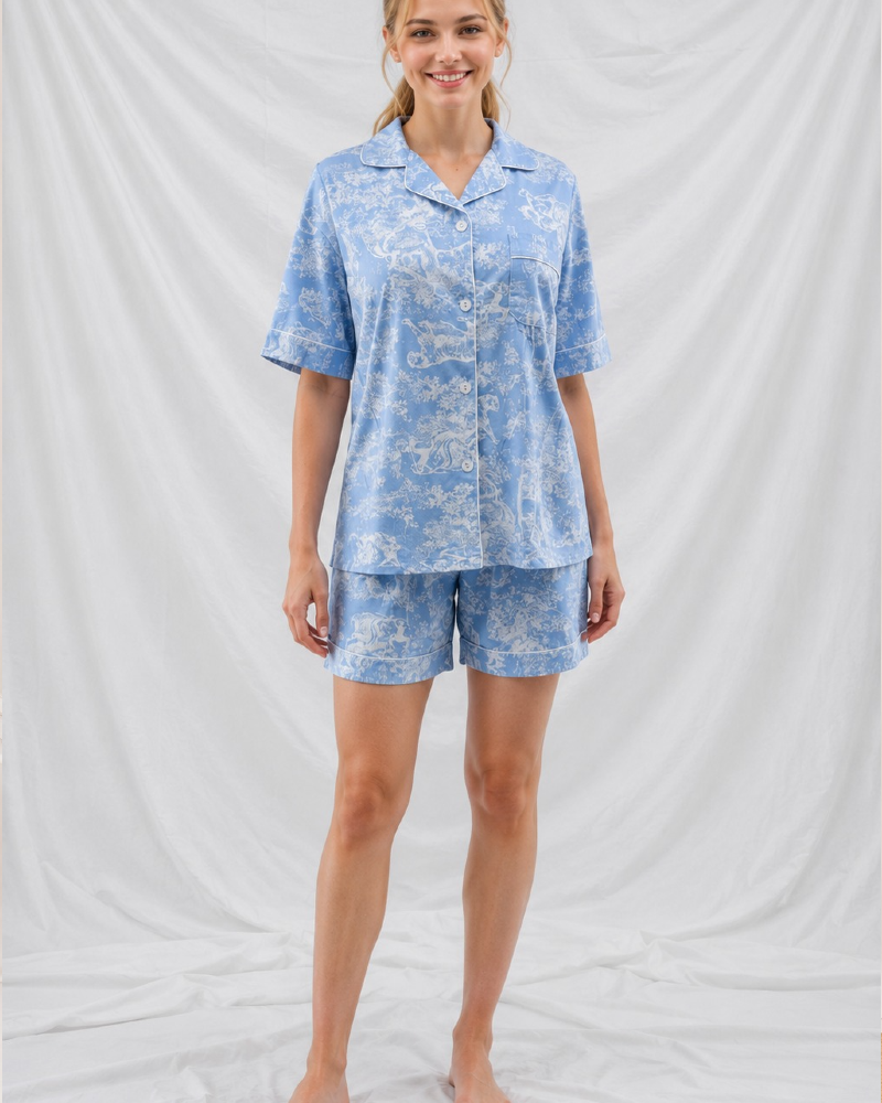 Printed T-Shirt & Pajama Set