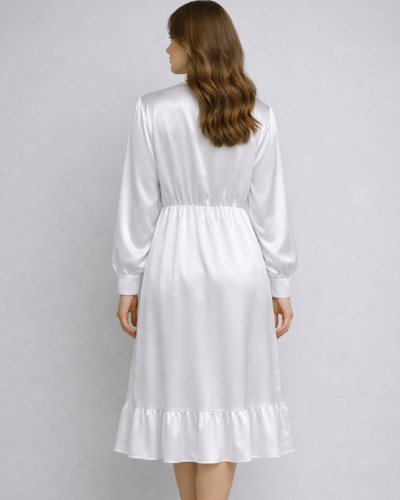 Chic Stylish White Robe