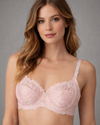 Ladies Floral Lace Wired Thin Padded Bra