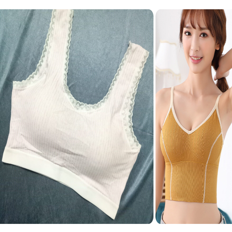 Pack of 2 Thin Padded Wireless Bra Main image