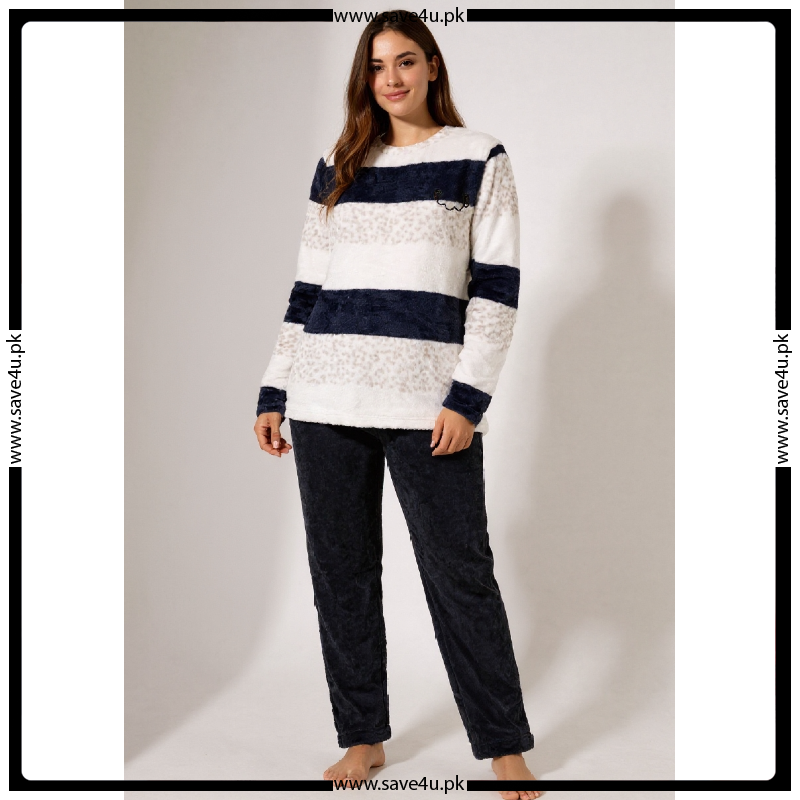 Thick Fleece Warm Winter Pajama Set Main image