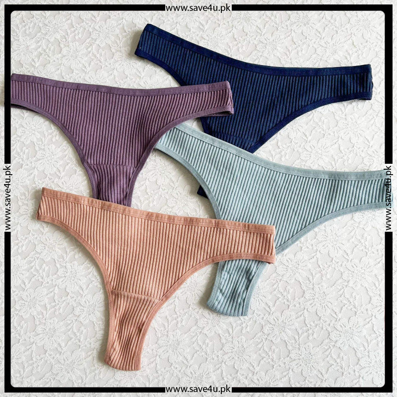 Pack of 2 Jersy Cotton Essential Thongs Main image