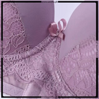 Double Padded Lace Trim Design Bra Set