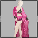 3 Pcs Timeless Beauty Smooth Satin Nightgown