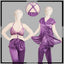 Gentle Touch Satin Silk Pajama Set