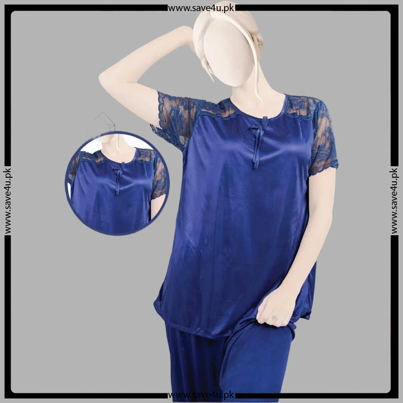 Luxury Satin Silk Smooth Pajama Set Secondary image
